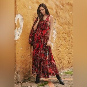 NWT Johnny Was Bias Bobcat Forest Sleeveless Maxi Dress Sz XS